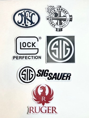 #ad FN Springfield Armory Firearms Decal Sticker Truck Car Window Laptop Gun Safe $4.69