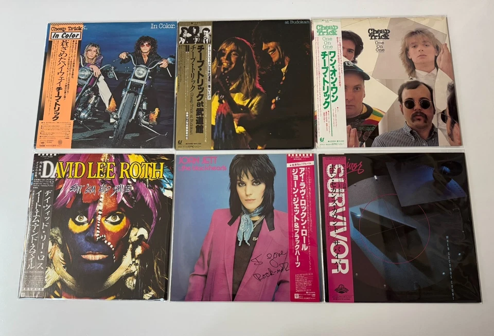 Van Halen, Cheap Trick, Joan Jett, David Lee Roth...【12 x Japanese LP Lot w/Obi】 - Image 2 of 4