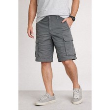 GoodfellowGray Cargo Shorts Size 34 Flat Front Utility Pockets 11" Inseam NWT