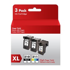 1-3Pack PG-210XL CL-211XL Ink Cartridge Fit For Canon PIXMA MP240 250 270 260