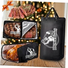 BBQ Meat Blanket Resting Brisket Bag Rugged 600D Oxford Leakproof Heat 21 Inch