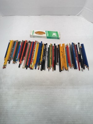 VTG Pencil Lot. Sharpened And Unsharpened Dixon, Eagle Elgin Try Rex Semi Hex