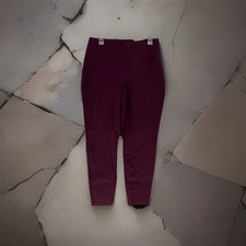 NEW Talbots curvy skinny ankle pull on pants Women  s 8 Burgundy