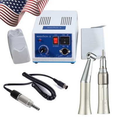 Electric Micromotor Marathon Polisher N3 / Angle Straight Handpiece Dental Lab s