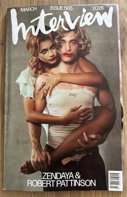 2026 INTERVIEW Magazine March Issue ZENDAYA & ROBERT PATTINSON Peaches PARIS HIL