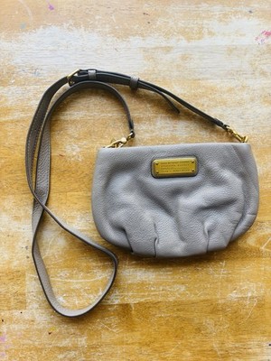 Marc by Marc Jacobs Classic Q Percy Crossbody Taupe Leather Bag