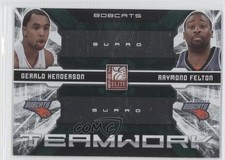2009 Donruss Elite Teamwork Combos Green Gerald Henderson Raymond Felton #3 0a1