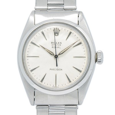 Rolex Oyster Royal Precision 6426 SS Silver Index Dial Manual
