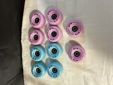 Sure-Grip Boardwalk Outdoor Roller Skate Wheels 57mm Various Colors Lot Of 10