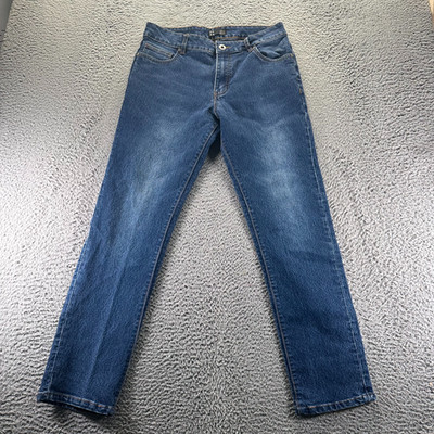 DAZN Jeans Mens 32x30 Blue Cotton Denim Straight Faded Stretch Workwear Utility