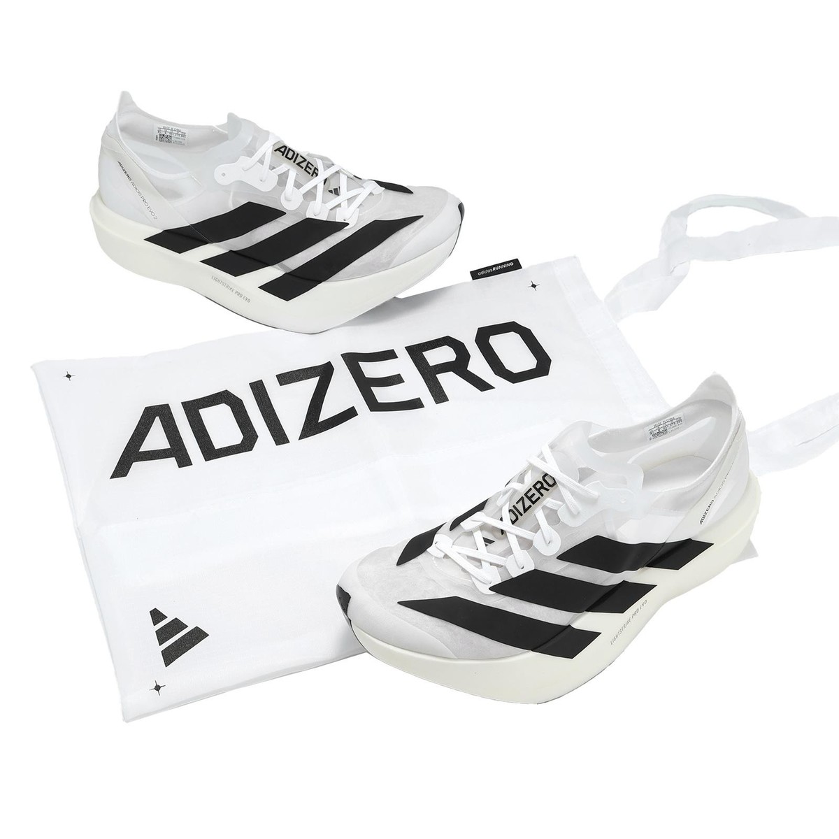 adidas Adizero Adios Pro Evo 2 Carbon White Black Men Racing