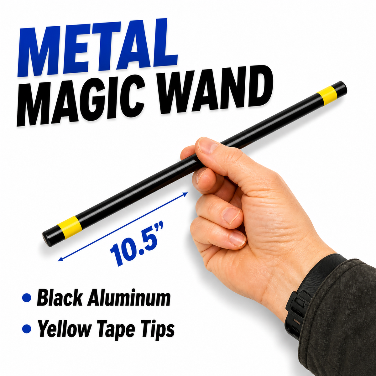 METAL ALUMINUM MAGIC WAND 10.5