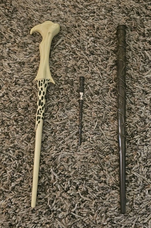 Lord Voldemort And Hermione Granger 12" Replica Wands + 4.5 " Elder Wand