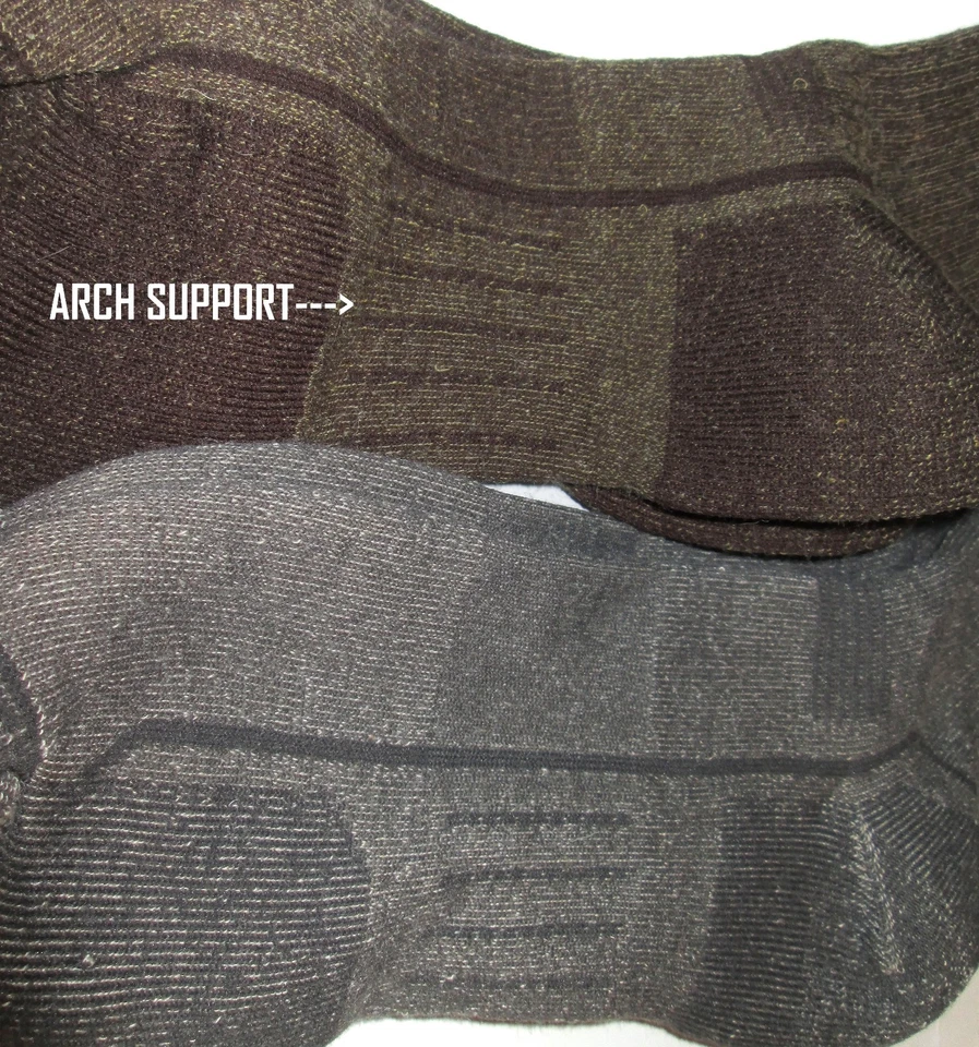 3 pares de calcetines térmicos para botas de lana merino ligeramente acolchados en la mitad de la pantorrilla para hombre Foto 2 de 4