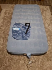Aerobed air mattress twin. Has a stain on the mattress cover. It's been washed.