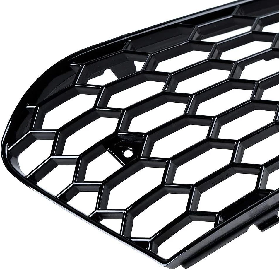 2X Inserto de cubierta de rejilla de malla de luz antiniebla inferior negro brillante compatible con A4 B8 Foto 4 de 4