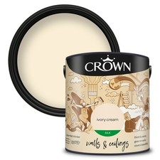 Crown Emulsion Silk Paint Assorted Colours Walls & Ceiling 2.5L All Colours