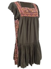 Free People  Women's Day Glow Mini Dress (M, Bitter Olive) 193465054159