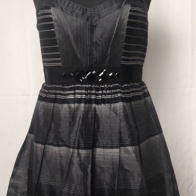 BCBG MAX AZRIA Designerkleid Seidenmix Bandeau Festlich Party Kleid NEU NWT 