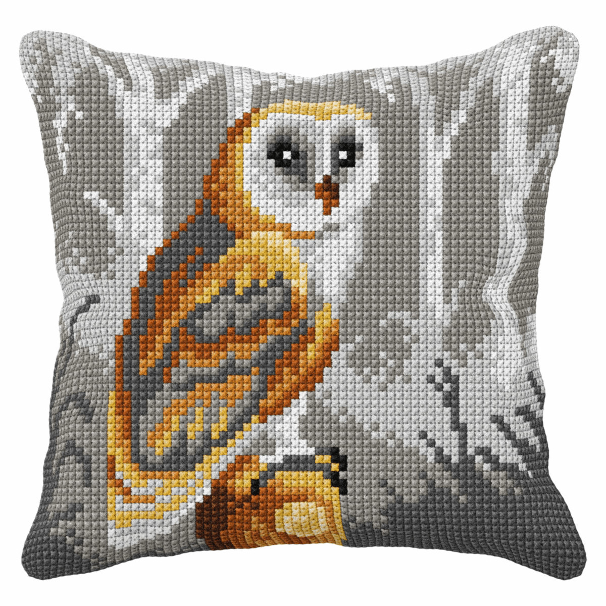 Orchidea Cross Stitch Kit: Cushion: Large: Owl - Image 2