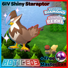 6IV Shiny Staraptor Pokemon Brilliant Diamond Shining Pearl