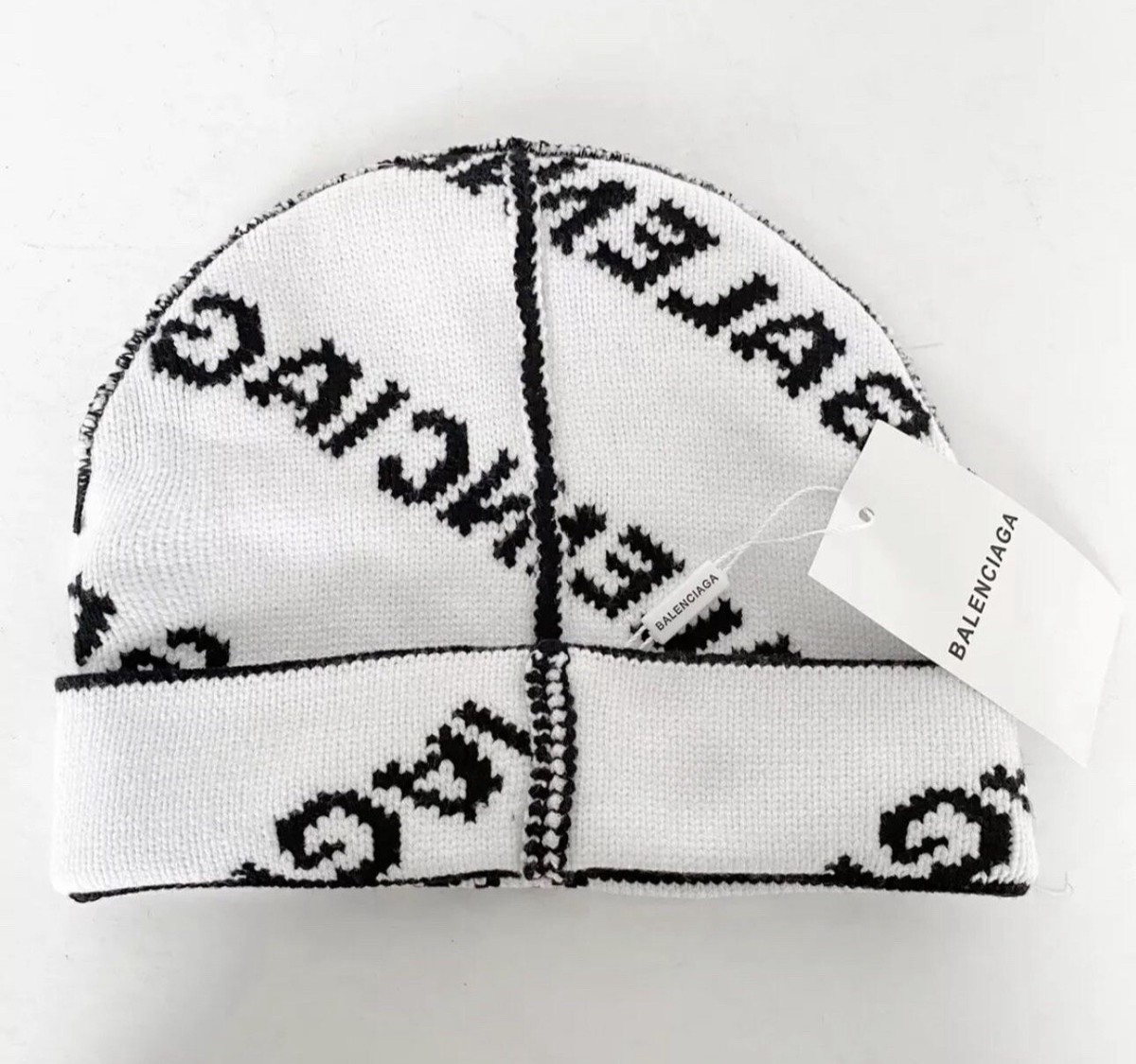 ●送料込●BALENCIAGA●ALLOVER LOGO ビーニー Balenci Allover Logo Wool Beanie One Size | eBay