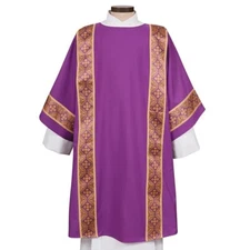 Taormina Collection Dalmatic and Stole, Deacon Dalmatic Vestment - Purple