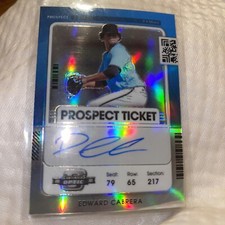Edward Cabrera 2021 Panini Contenders Optic Prospect Ticket Auto #PT-EC Marlins