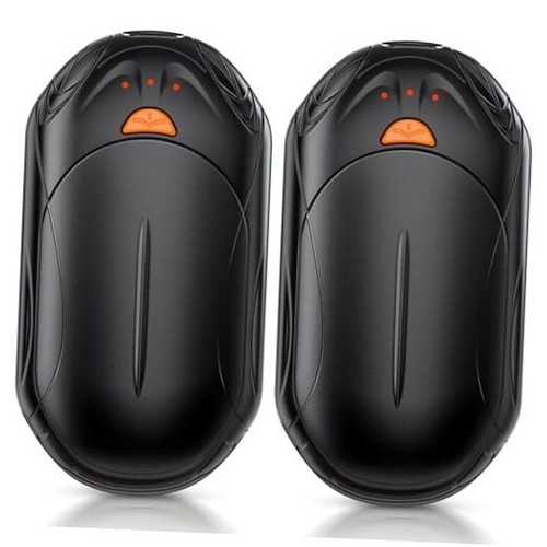 AI Hand Warmers Rechargeable 2 Pack, 6000mAh Electric Hand Warmers, AI Black