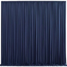 10ft x 10ft Navy Blue Backdrop Curtain for Parties Wedding Wrinkle Free Backd...