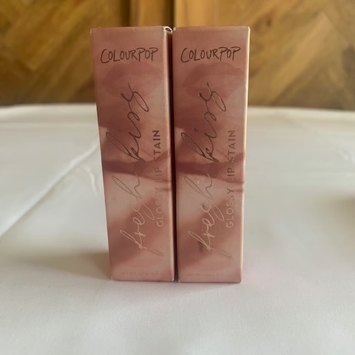 ColourPop Fresh Kiss Glossy Lip Stain TWICE SHY (Lot of 2)