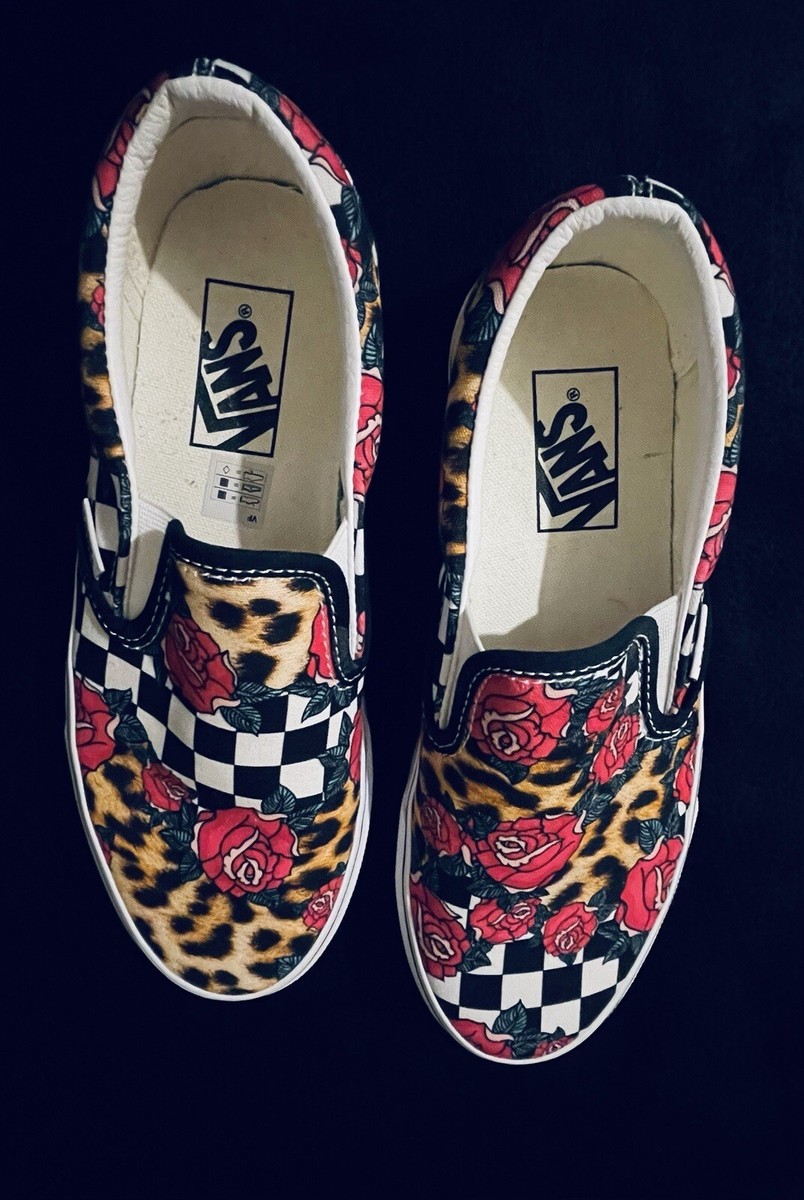 cheetah rose vans