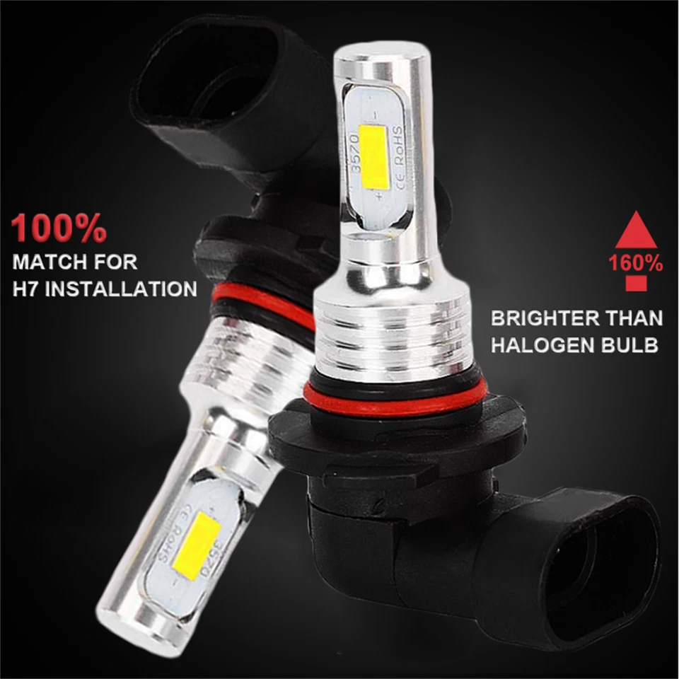 For Subaru XV Crosstrek 2015-2020 6000K LED Headlights High Low + Fog Bulbs Kit - Image 4 of 4