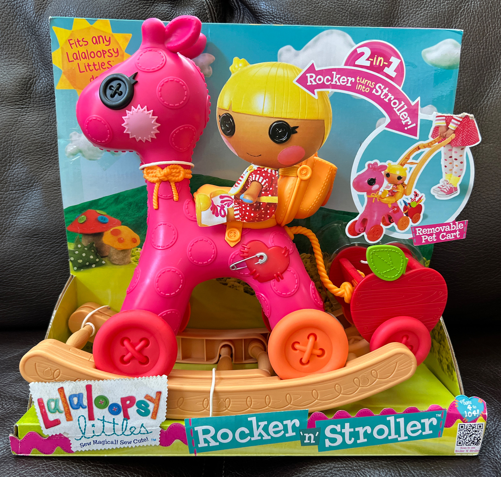 Lalaloopsy Littles Rocker N Stroller 2 in 1 Rocking Horse Apple Pet