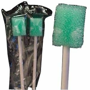 Oral Swabstick Ready Care Dentaswab Foam Tip Dentifrice Box of 250