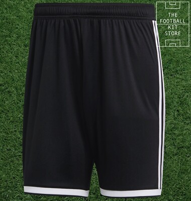 mens black adidas football shorts