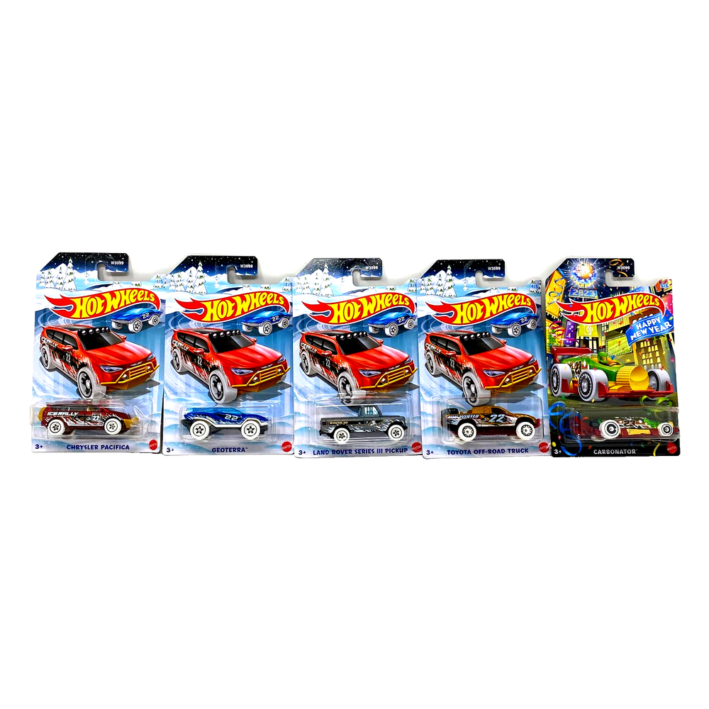 Hot Wheels Holiday Hot Rods - Set of 5