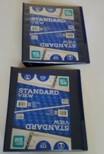 2 PACK PEN GEAR 1 INCH STANDARD O RING 3-RING BINDER HOLDS 175 SHEETS BLUE NEW