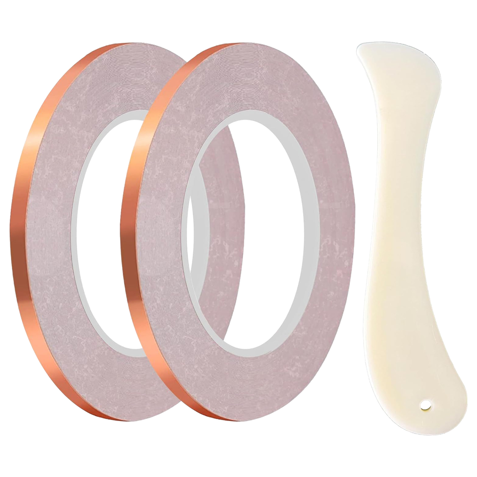 Copper Foil Tape for Stained Glass 2pcs Copper Paper Circuits Shielding Tape