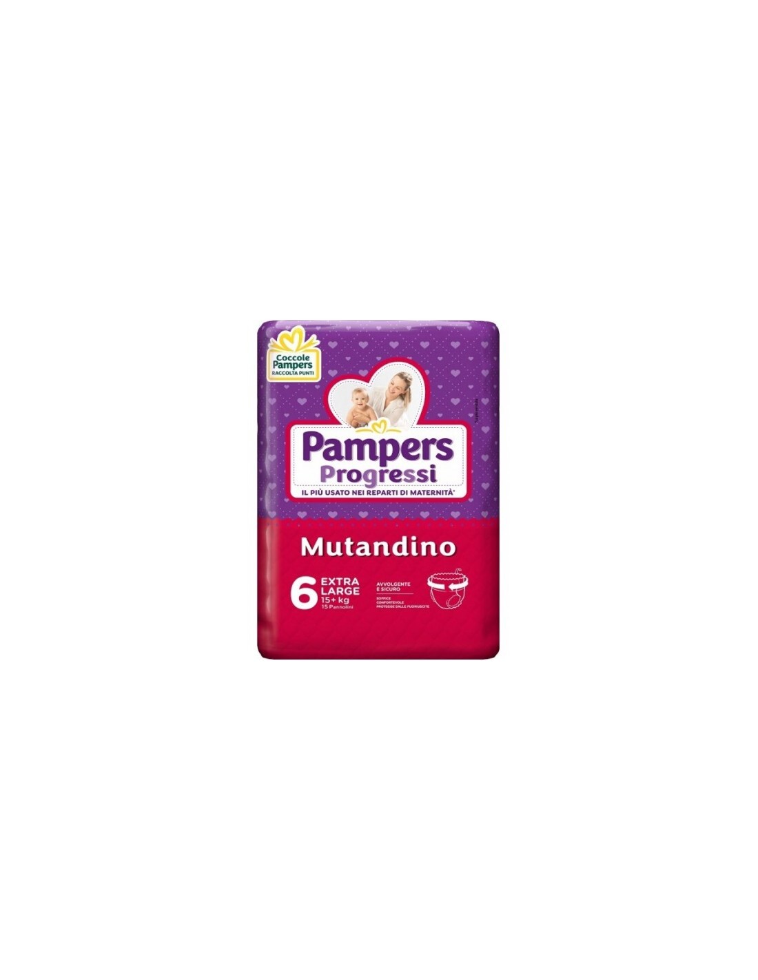 Pampers – Pampers Progressi Mutandino Extralarge N.6 15 Kg 16 Pezzi