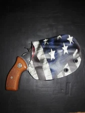 Ruger lcr Kydex Holster with 2nd Ammendment / American Flag Graphics