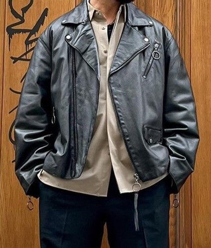 ZARA MAN REAL LEATHER OVERSIZE BIKER JACKET BLACK SIZE L REF ZARA MAN REAL LEATHER OVERSIZE BIKER JACKET BLACK SIZE L REF