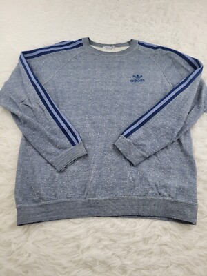 Vintage ADIDAS TREFOIL DESCENTE 3 Stripes Crewneck Long Sleeves 