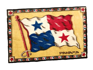 PANAMA Felt Flag Tobacco Flannel 💥 Cigarette Cigar Premium VINTAGE FLG18