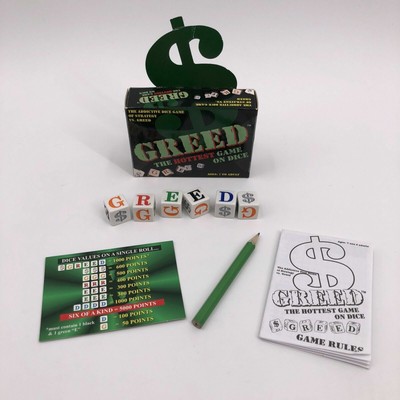 Greed Dice Game TDC Games Item # 2300 Ages 7 to Adult Complete Game ...