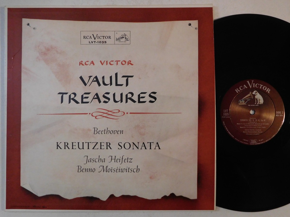violin JASCHA HEIFETZ BENNO MOISEIWITSCH Beethoven Kreutzer Sonata