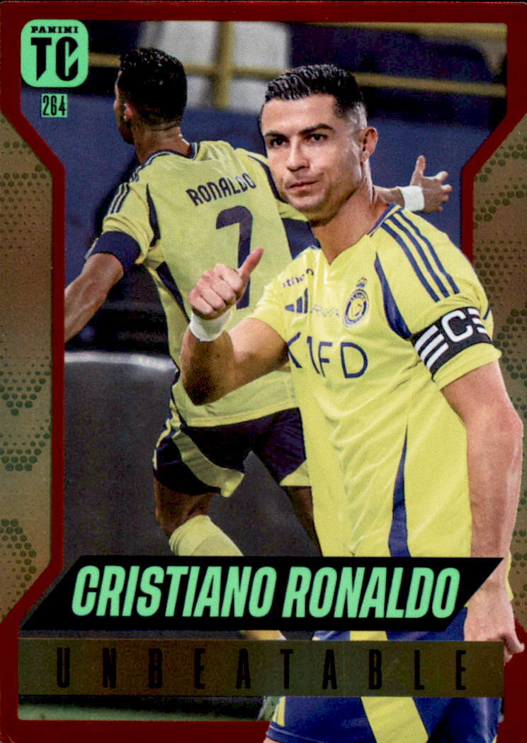 激レア　panini トレーディングカード　ロナウド Cristiano Ronaldo 2025 Panini Top Class Unbeatable RED card