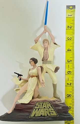 CinemaCast Star Wars New Hope Luke & Leia Figurine Preowned - Picture 7 of 10