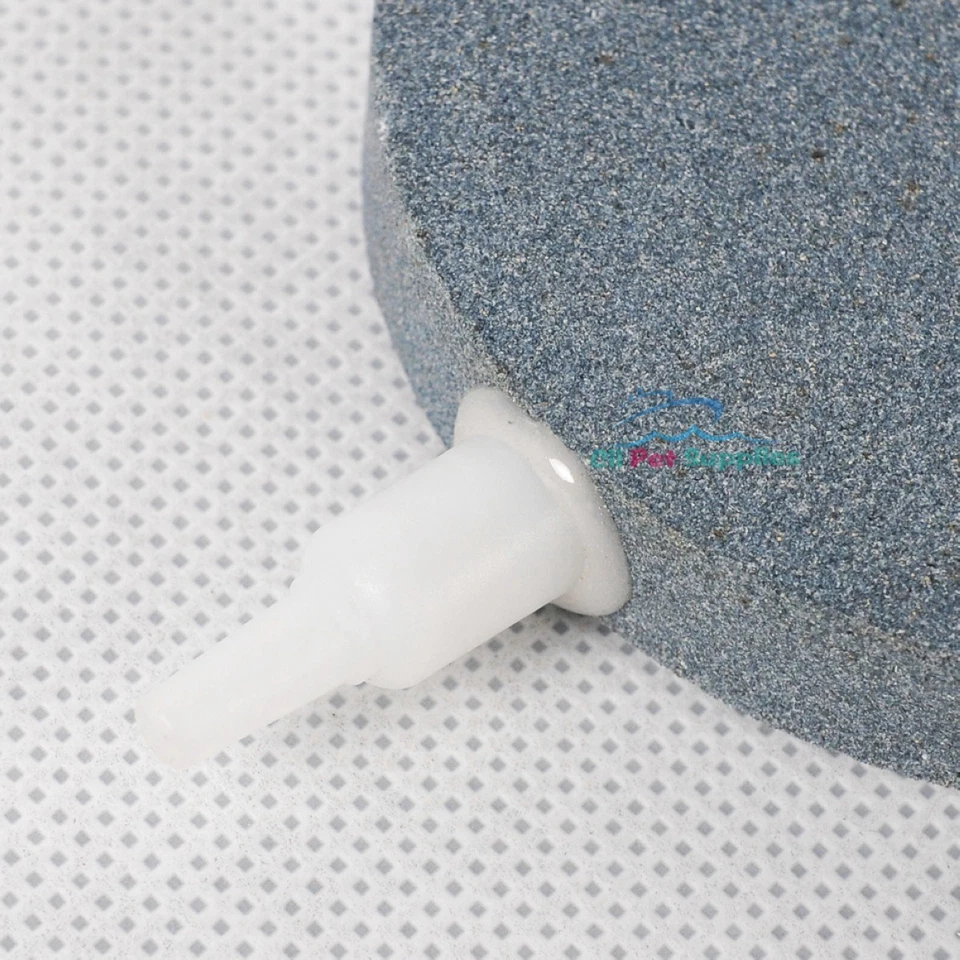 8 piezas Burbuja de Aire Disco Piedra Aireador Acuario Peces Estanque Bomba Hidropónica 3" Diámetro Foto 2 de 3