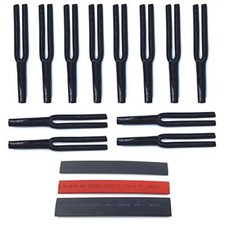 Speaker Wire PantsY Boot Cable Pants 8mm 2-Conductor Black Pack of 12 Insulat...